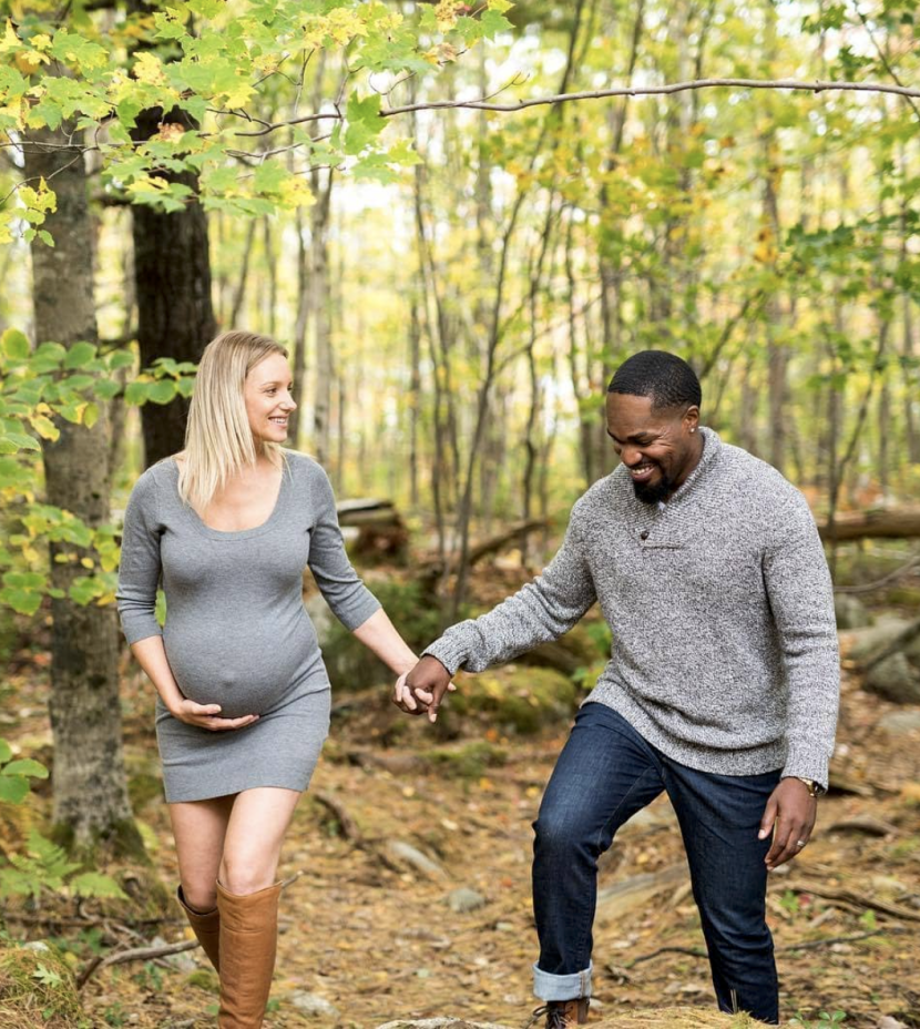 Japanese mother in bed