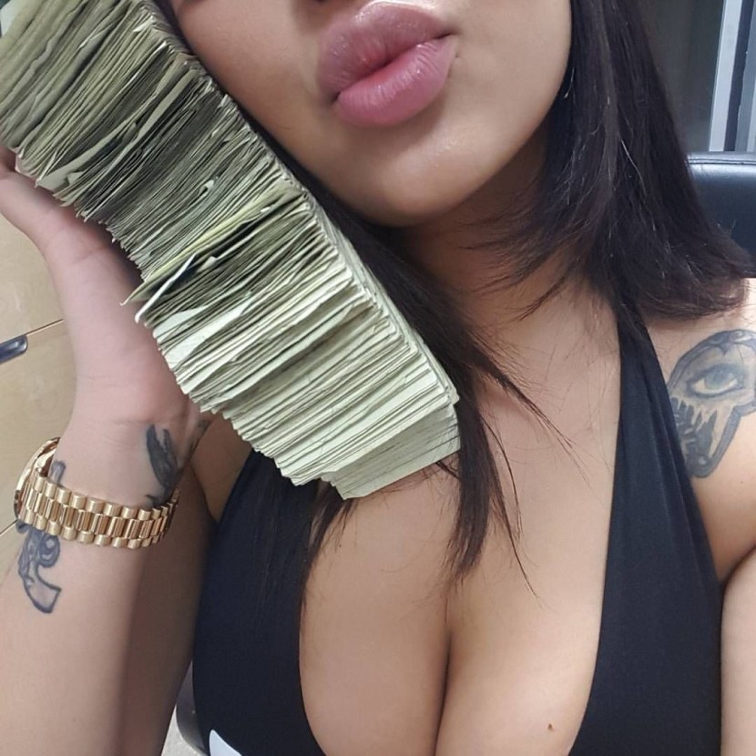 Girl with dollars