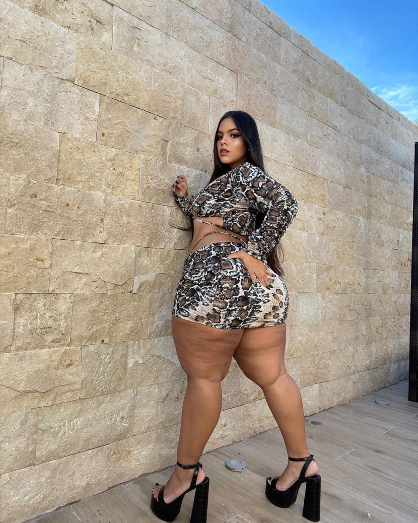 Transparent panties on the catwalk