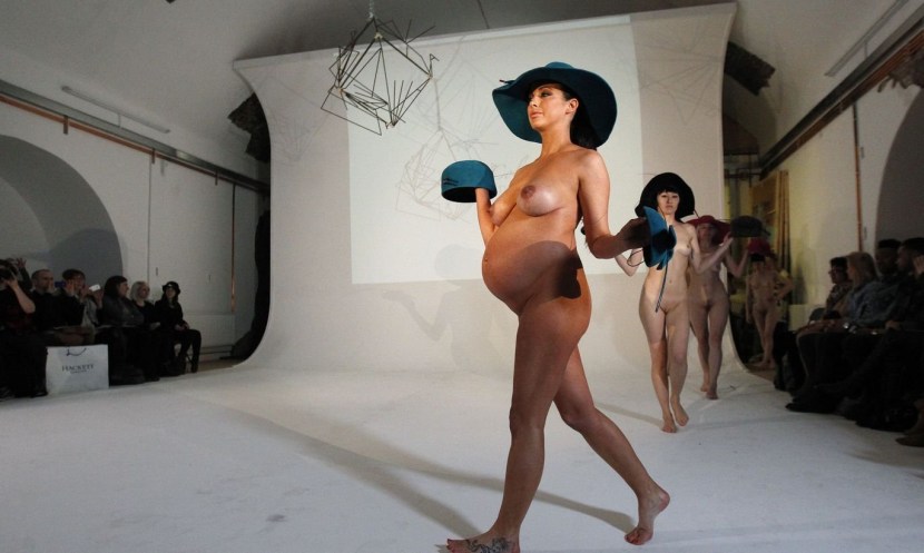 Girls on the catwalk naked