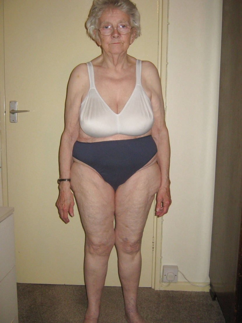 Old grandmothers in thongs