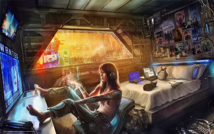 Cyberpunk 2077 room