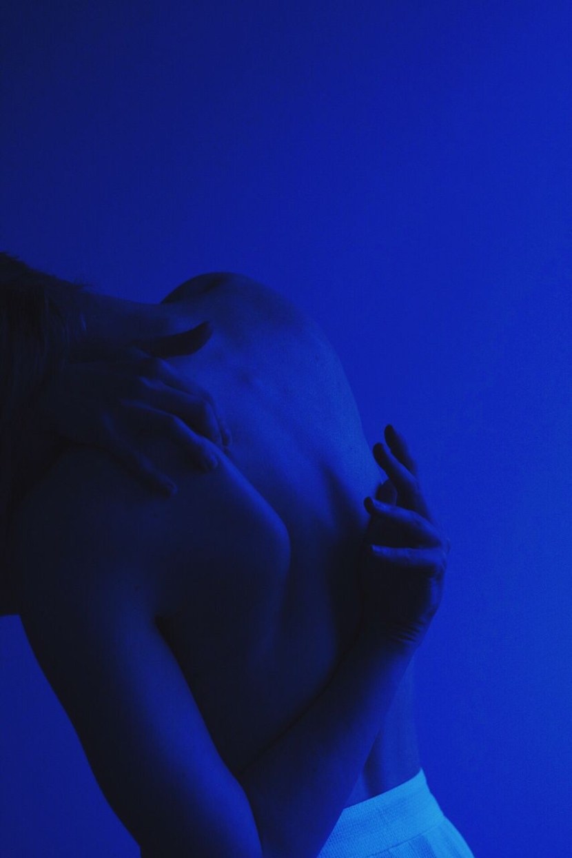 Blue aesthetics girl