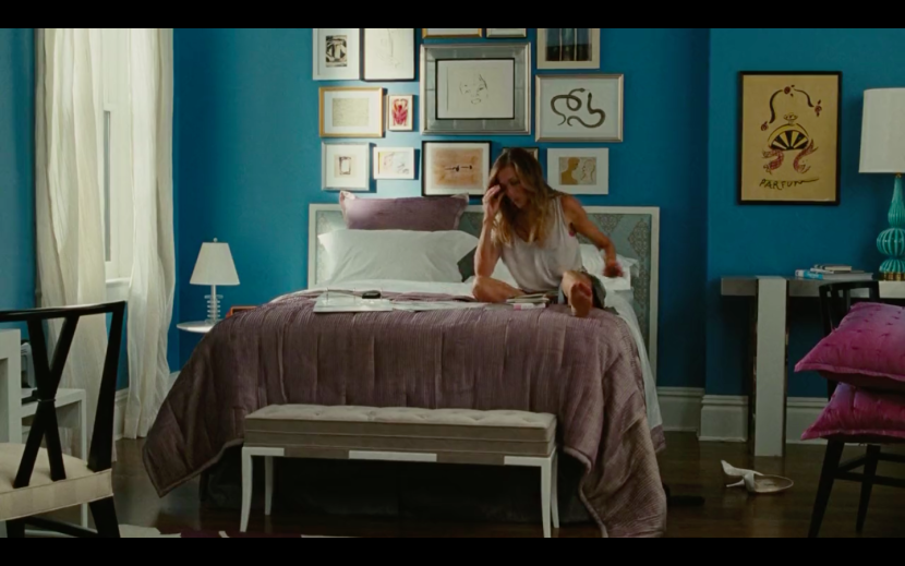 Carrie Bradshaw and Big's bedroom