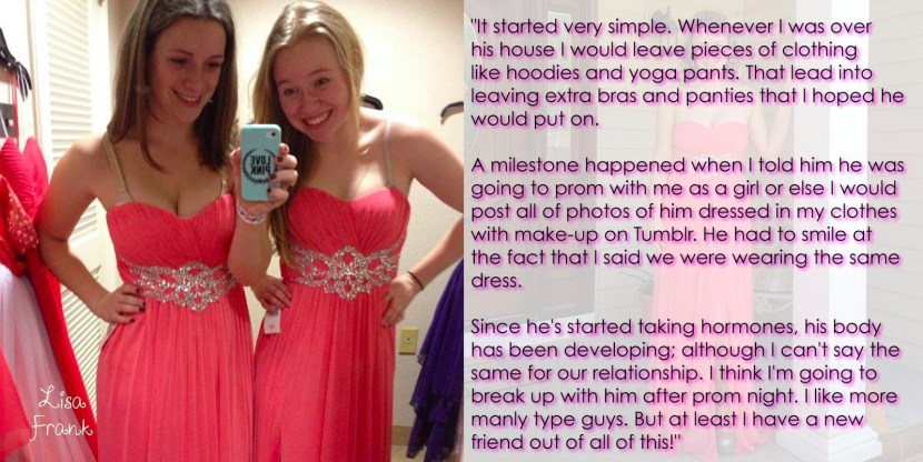 Feminization of Earrings Captions