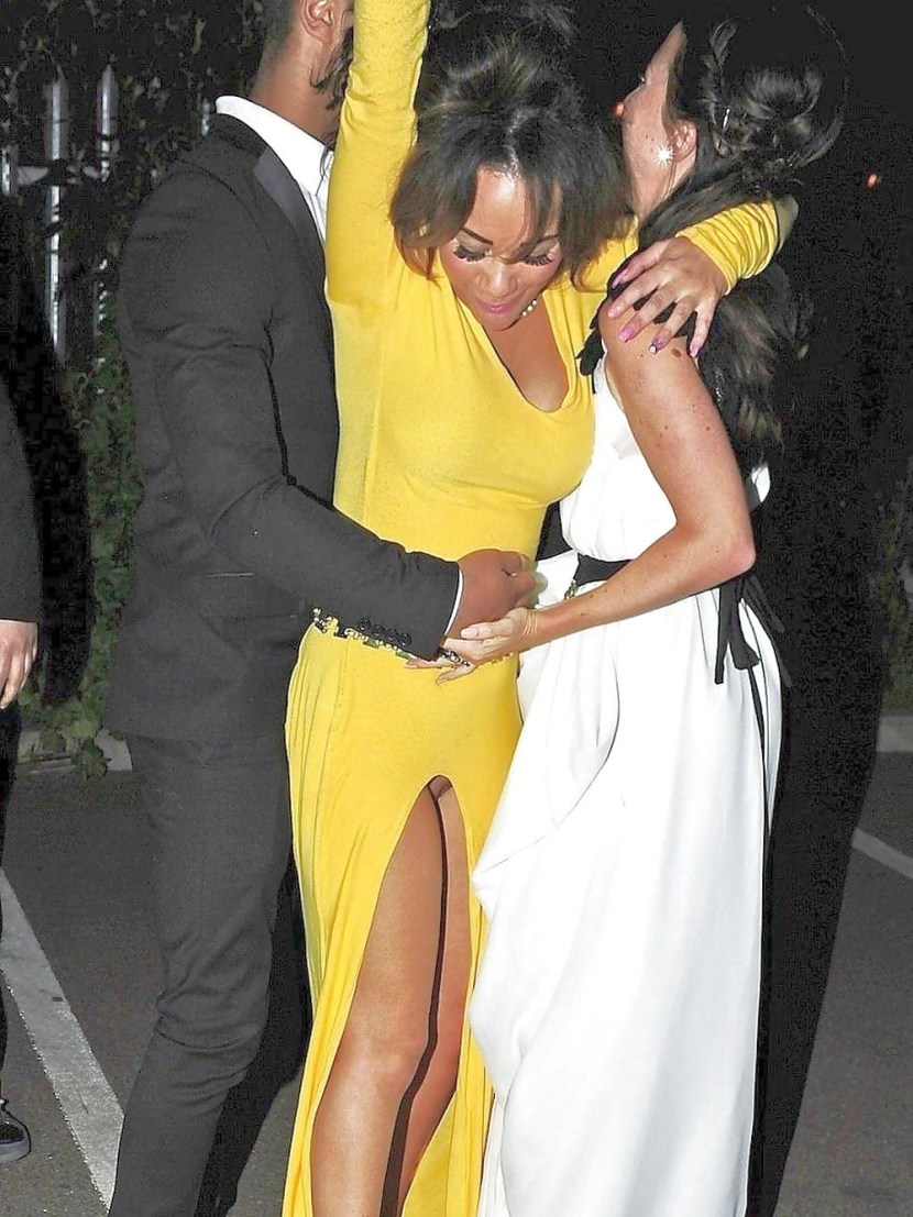 Wife is pawing under a dress