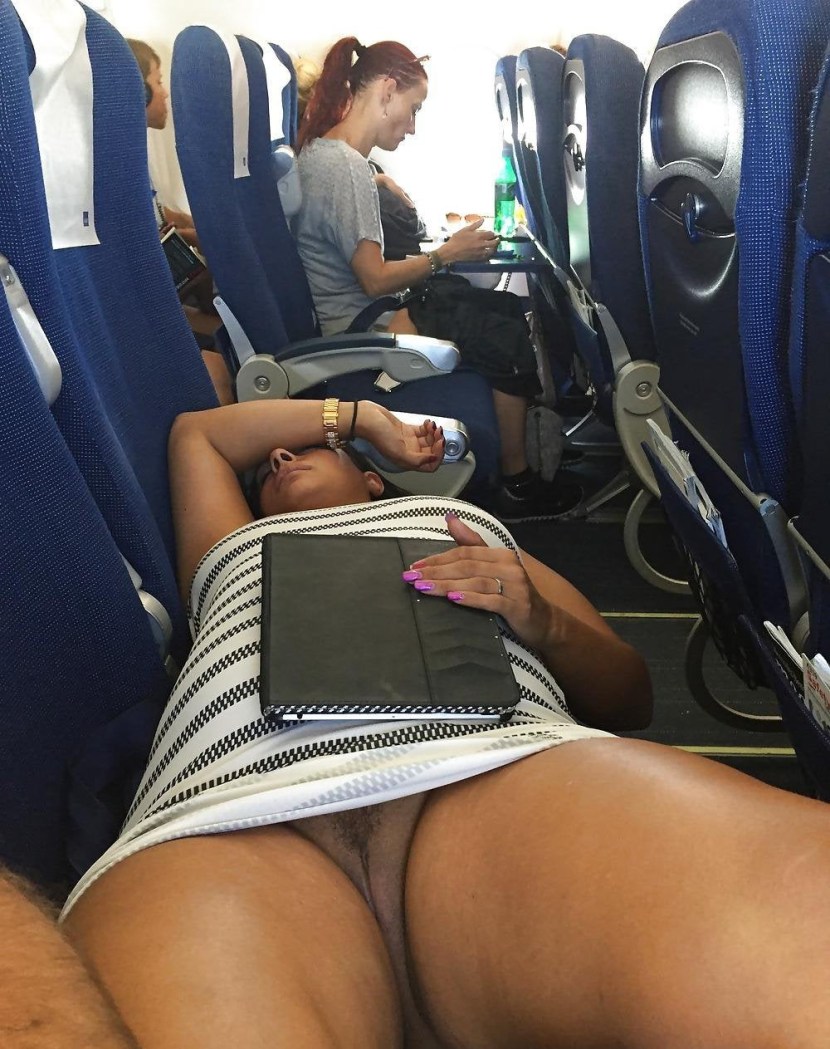 Naked women without panties