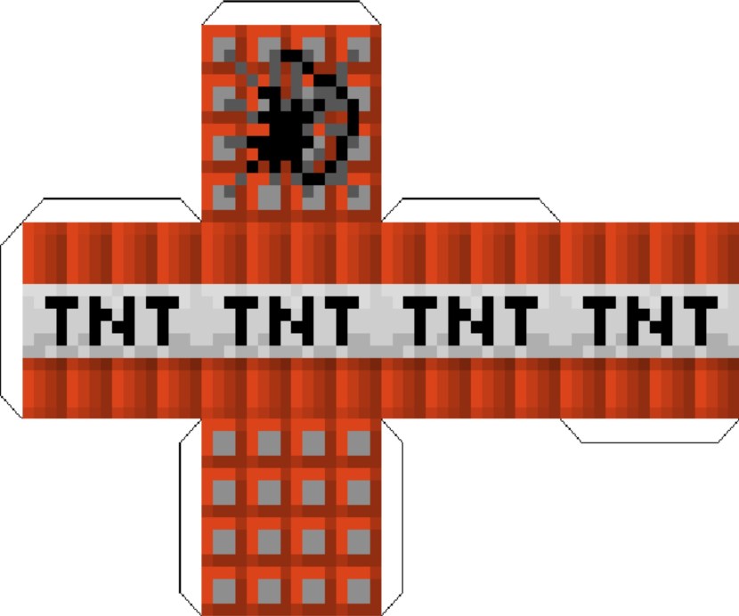 Minecraft dynamite from all sides