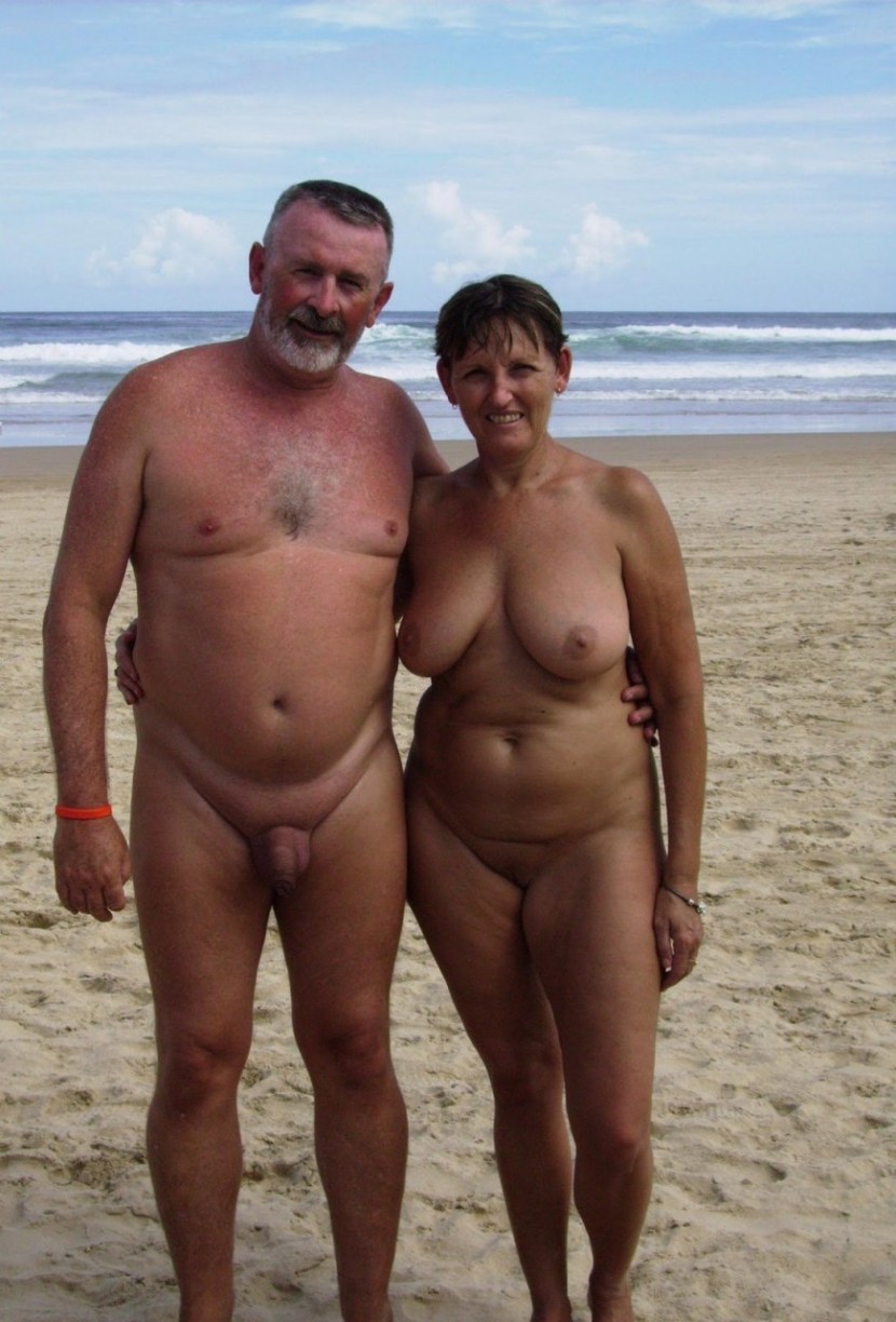 Mature nudists with men