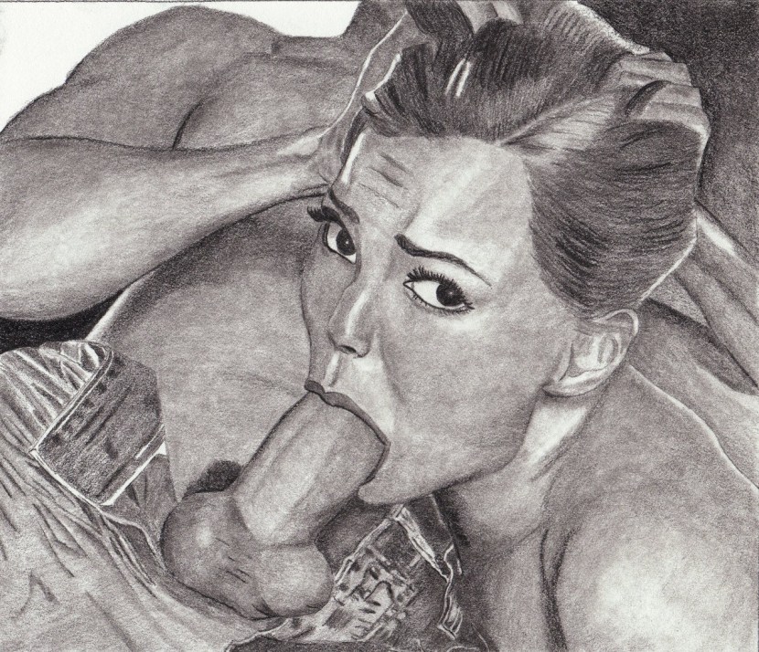 Erotic drawings with a pencil
