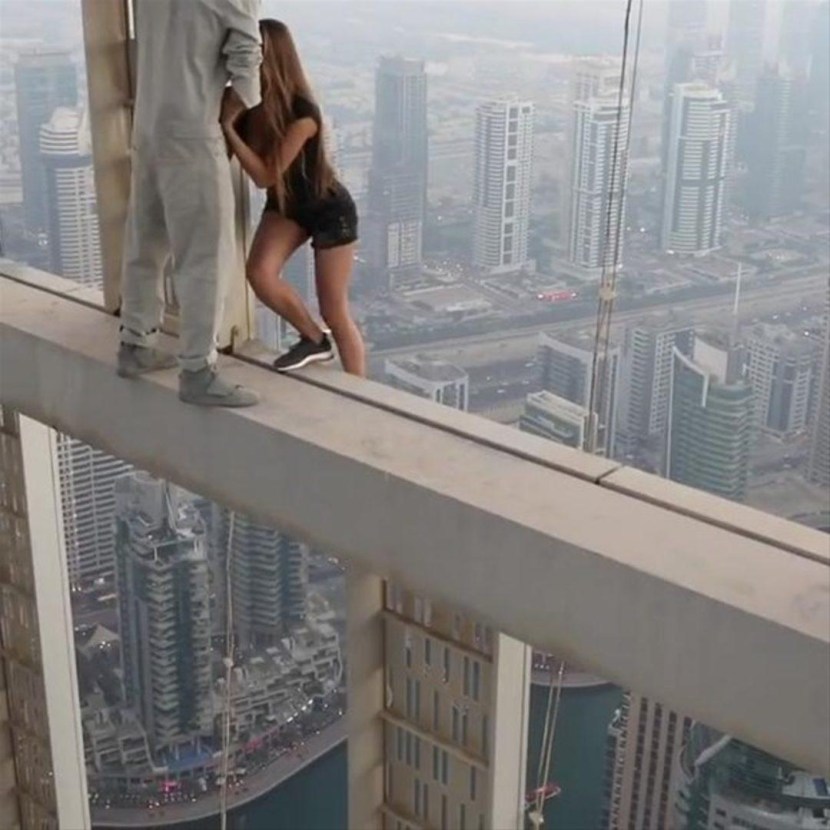 Victoria Odintsova Dubai skyscraper