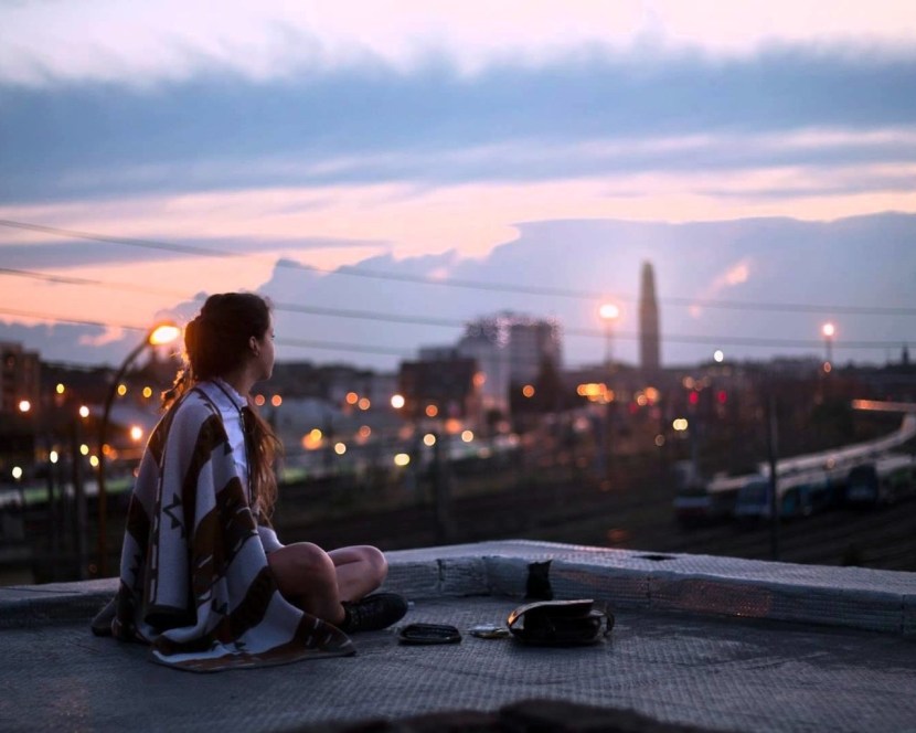 Girl on the roof