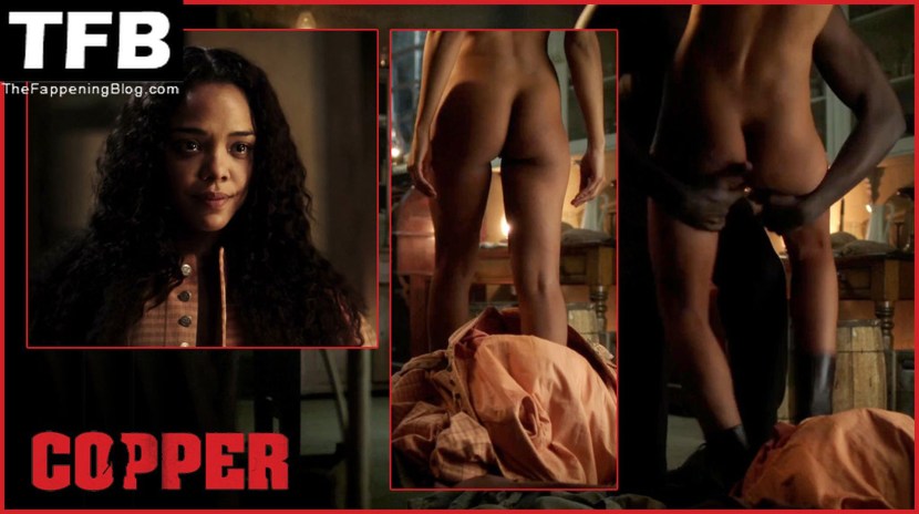 Naked actress Tessa Thompson