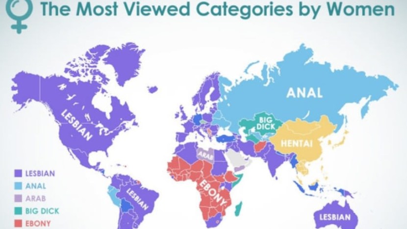 Pornhub preference map