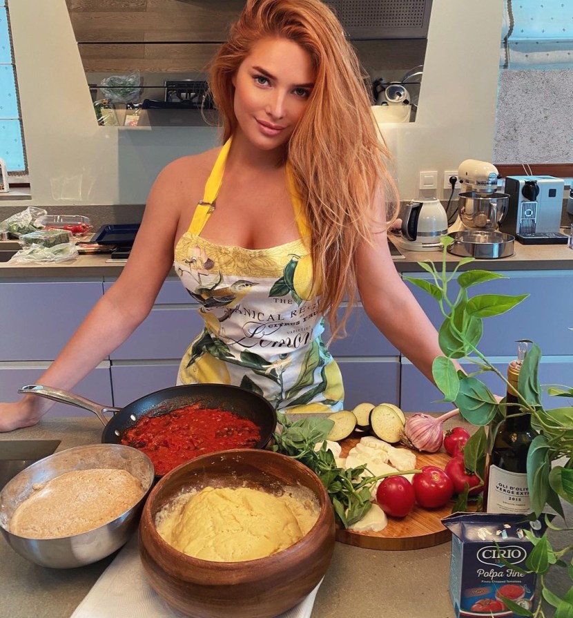 Tatyana Kotova in the dress