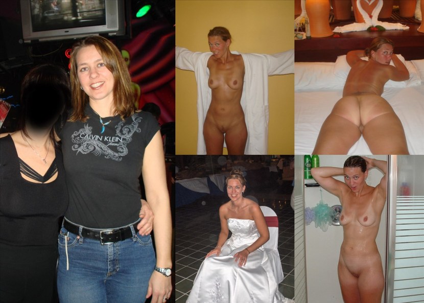 Naked mature in clothes and without
