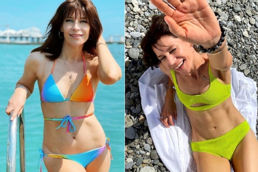 Ekaterina Volkova in a swimsuit 2020