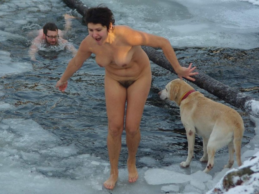 Girls nudist in winter