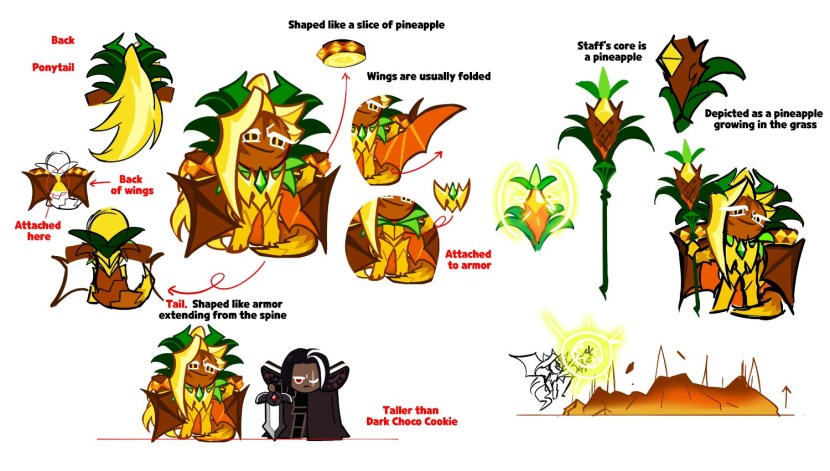 Cookie run Pineapple dragon