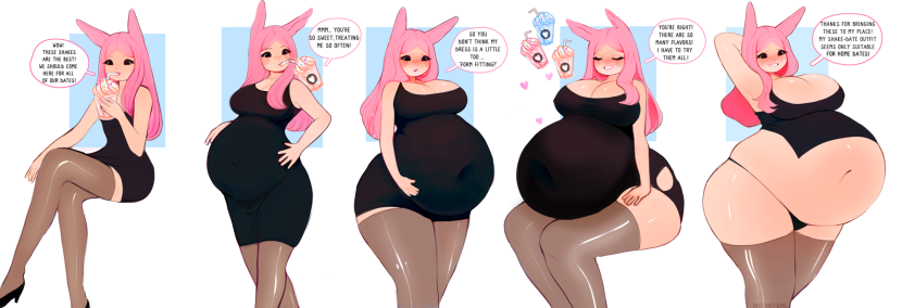 Chubby Belly Anime Weight Gain