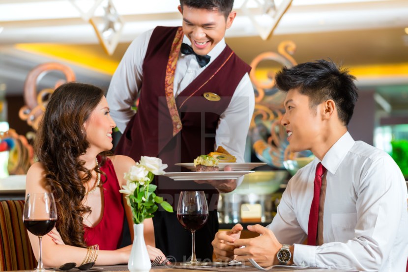 Koreans in the restaurant