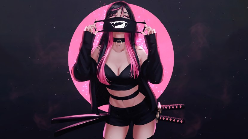 Wear Your Mask Katana Pinky Yaju