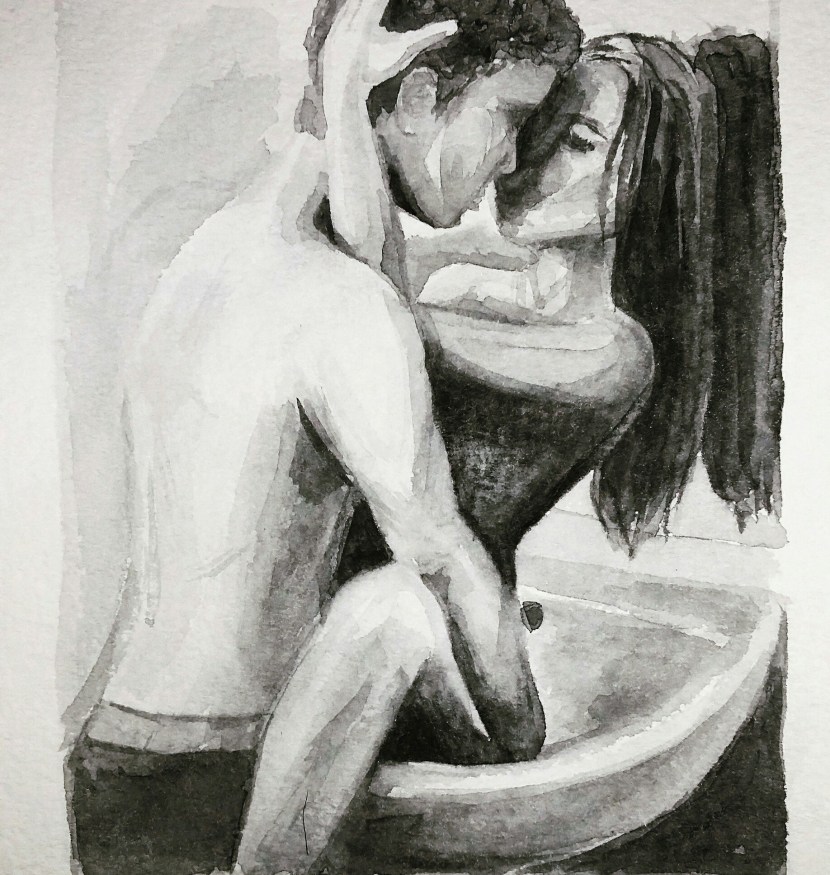 Alena is a bone photo shoot