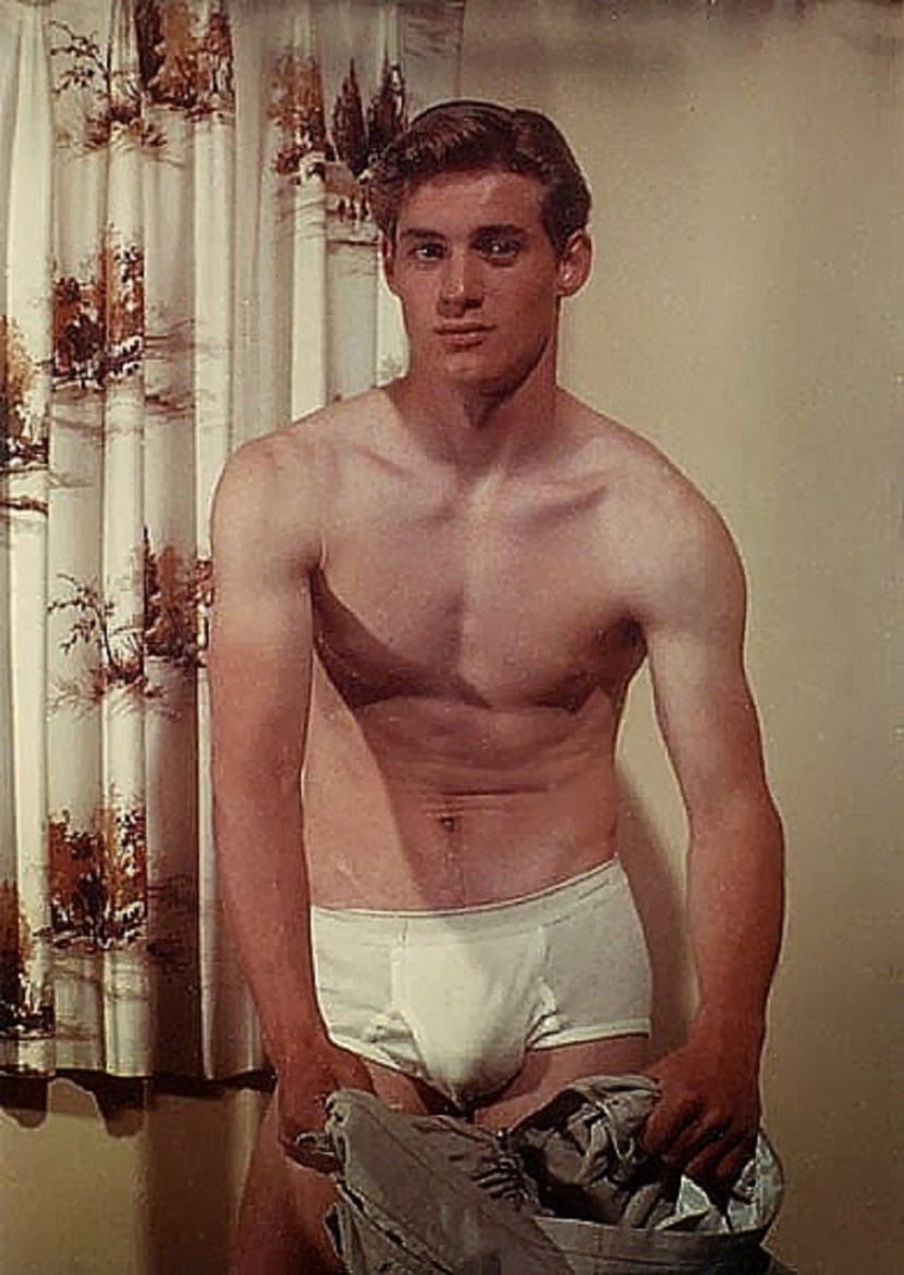 John Cryurere in Thongs