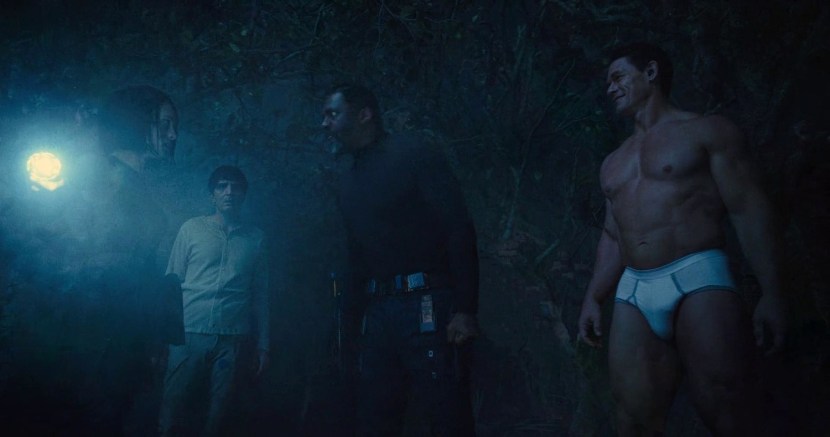 John Cryurere in Thongs