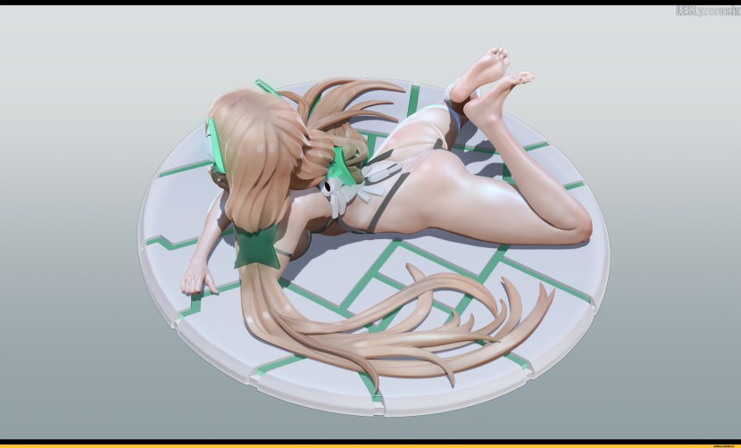 Naked Angela Balzac 3d