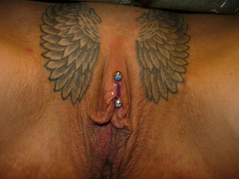 Intimate tattoos on genitals