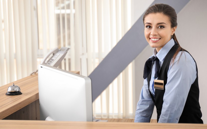 Hotel workers hairstyle
