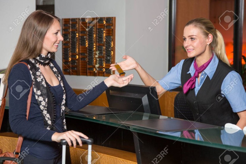 Receptionist Front View