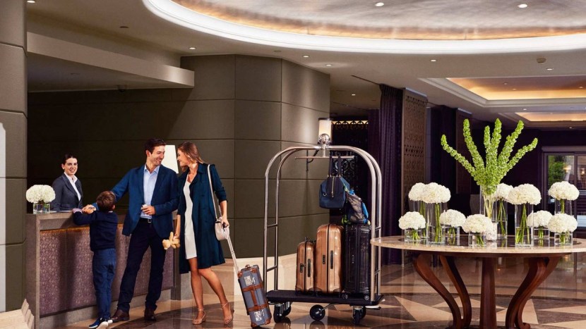 Adult woman at the hotel