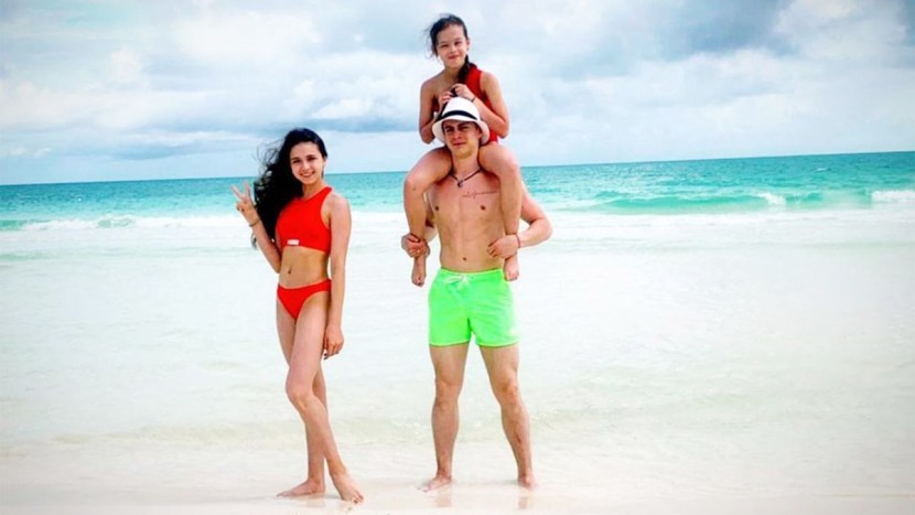 Valieva Camilla in a swimsuit