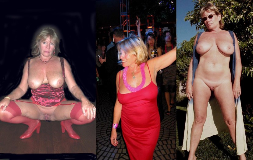 Dressed and Nude women shaved