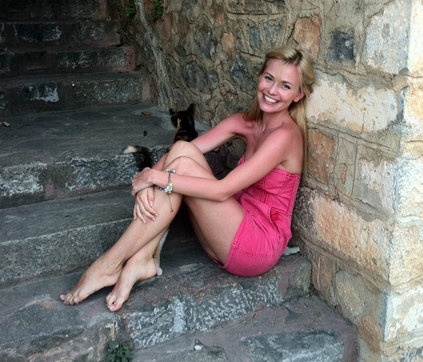 Valeria Fedorovich Kitchen in underwear