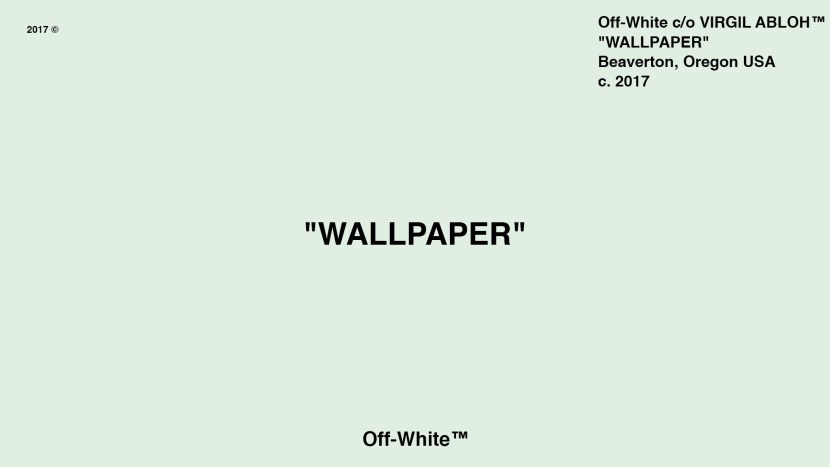 Off White on the desktop