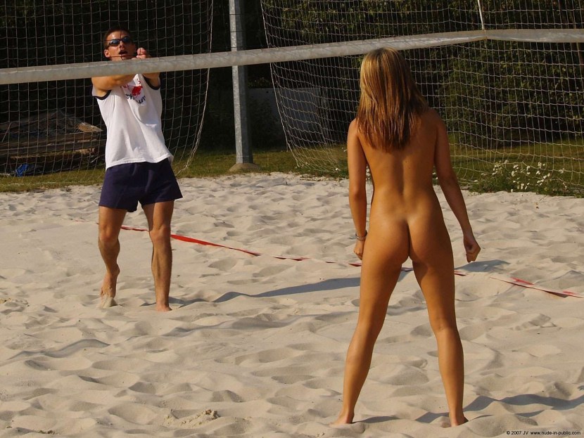 Beach volleyball nude