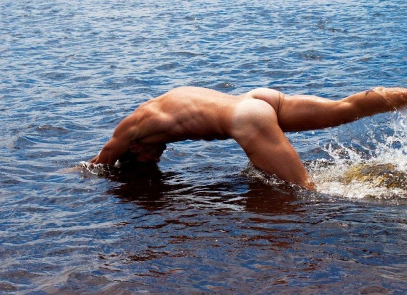 The guys swimmers undress