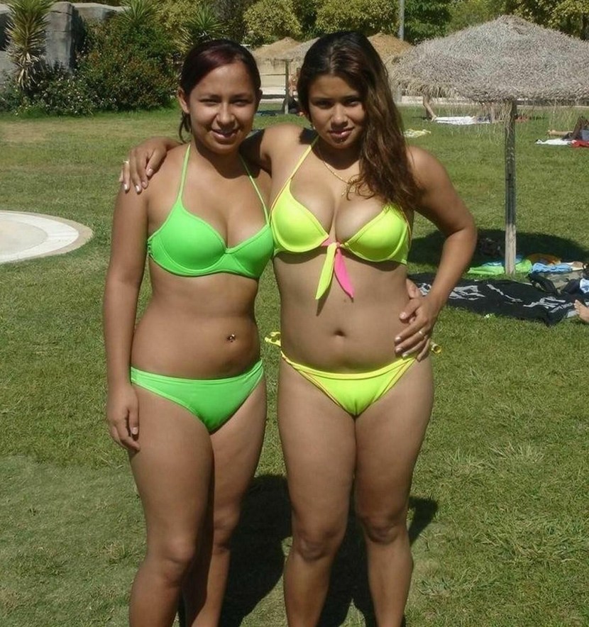 Young bbw in a swimsuit