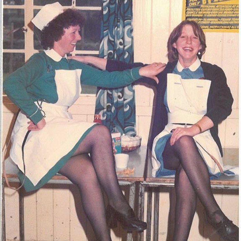 Legs in pantyhose in cars