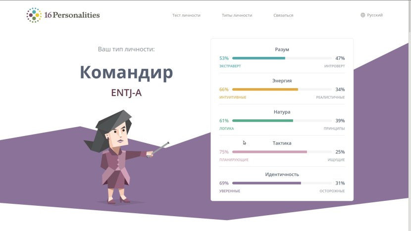 Commander type of personality