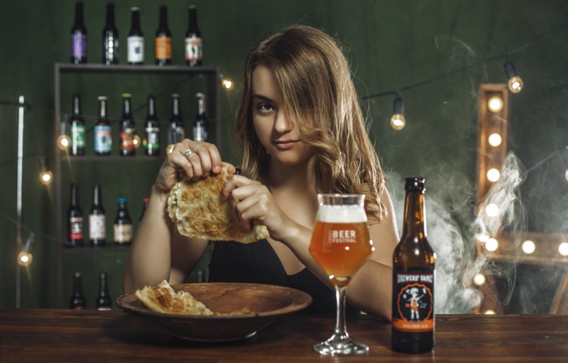 Girl with beer