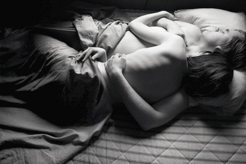 Sleeping girl in bed without face for the prank