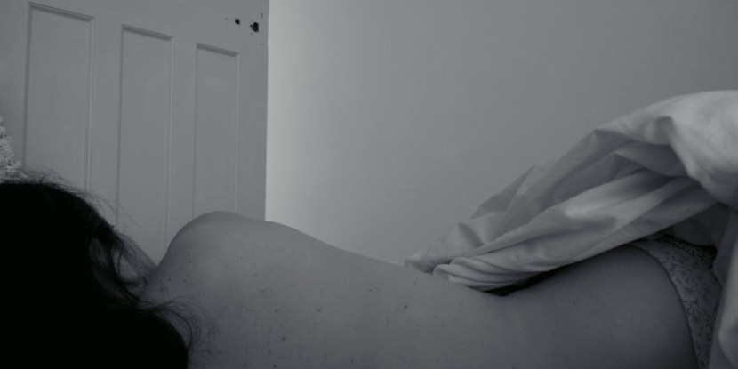 Woman and man after bed