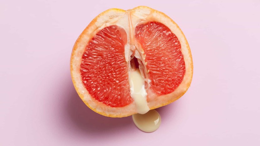 Half of the grapefruit