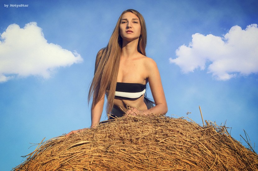 The girl in the hayloft