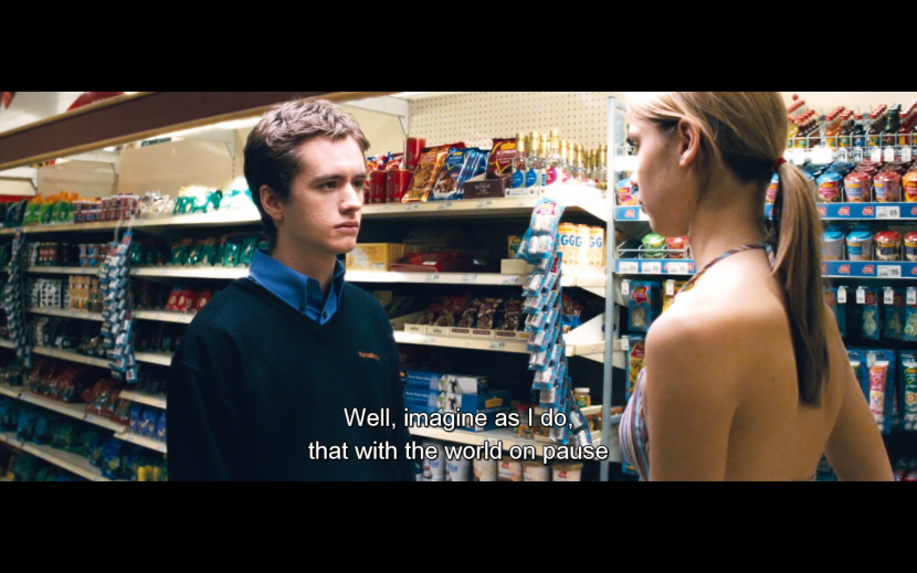 Section girl in the store