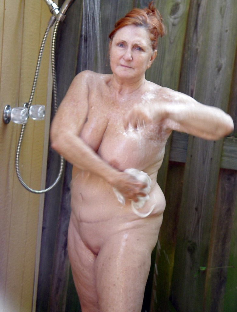 Adult women in the shower